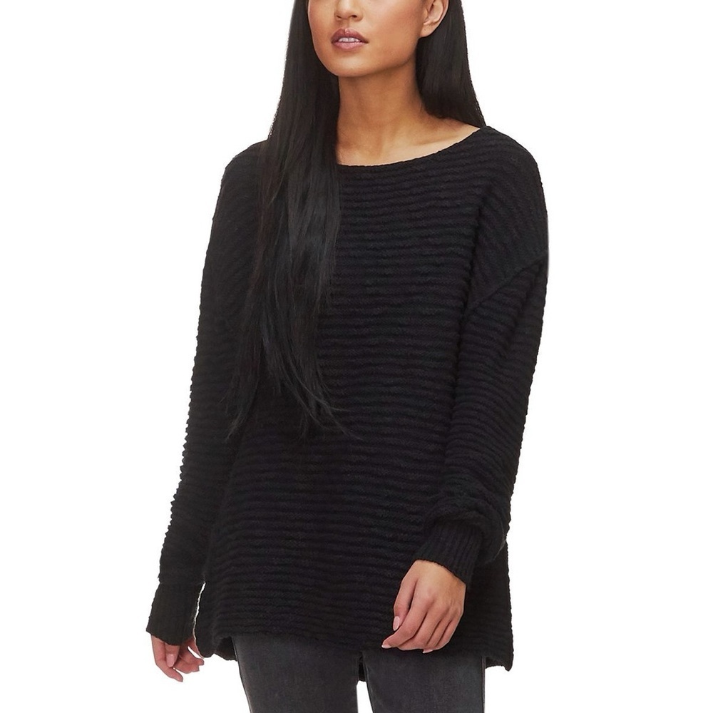 Free People - Casual Oversized Baggy Relaxed Fit Warm Menace Solid Tunic Size XS